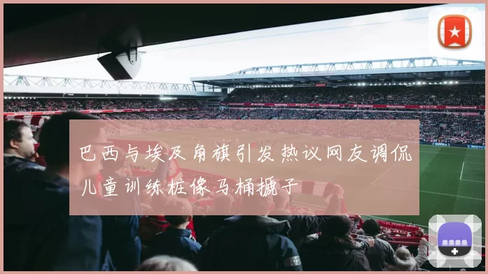 巴西与埃及角旗引发热议网友调侃儿童训练桩像马桶搋子